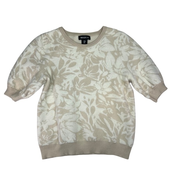 Bailey/44 Floral Quarter Sleeve Sweater M - Picture 1 of 5